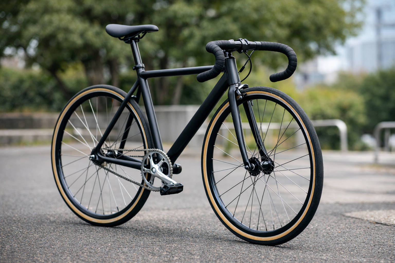 ブレーキのない自転車のイメージ